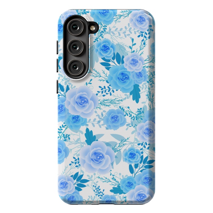 Galaxy S23 Plus StrongFit Blue roses by Jms