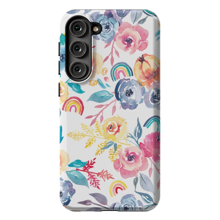 Galaxy S23 Plus StrongFit Roses and Rainbows by gingerlique