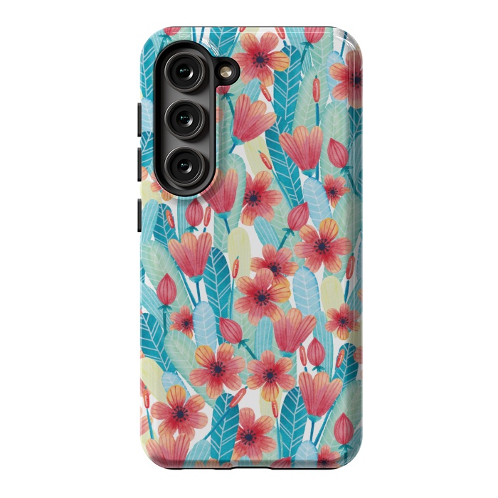Galaxy S23 StrongFit Delightful Daisies by gingerlique