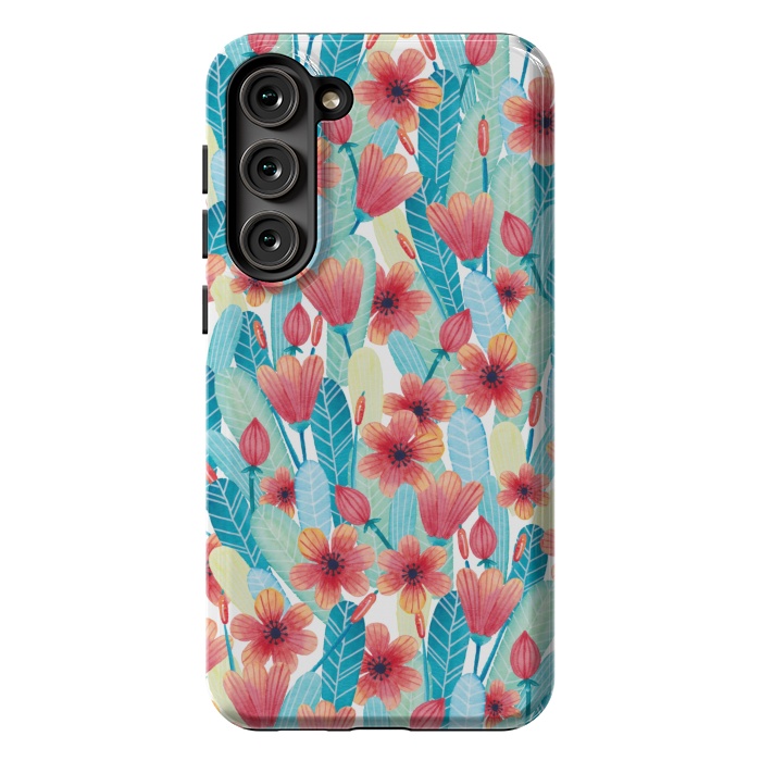 Galaxy S23 Plus StrongFit Delightful Daisies by gingerlique