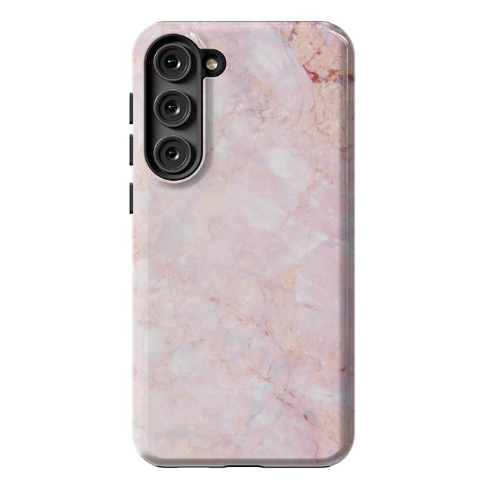 Galaxy S23 Plus StrongFit Pastel pink elegant marble by Oana 