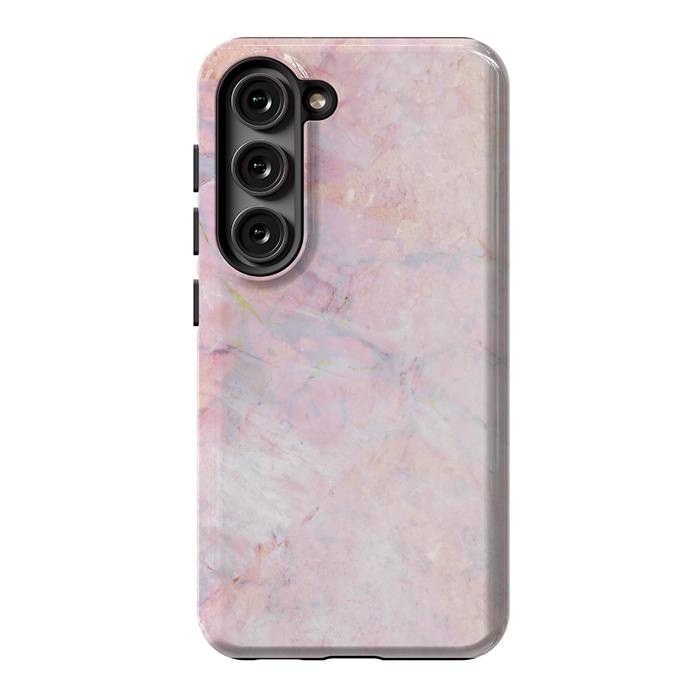Galaxy S23 StrongFit Soft pink marble by Oana 