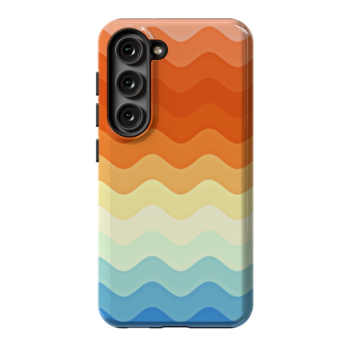 Galaxy S23 StrongFit Color Waves by Creativeaxle