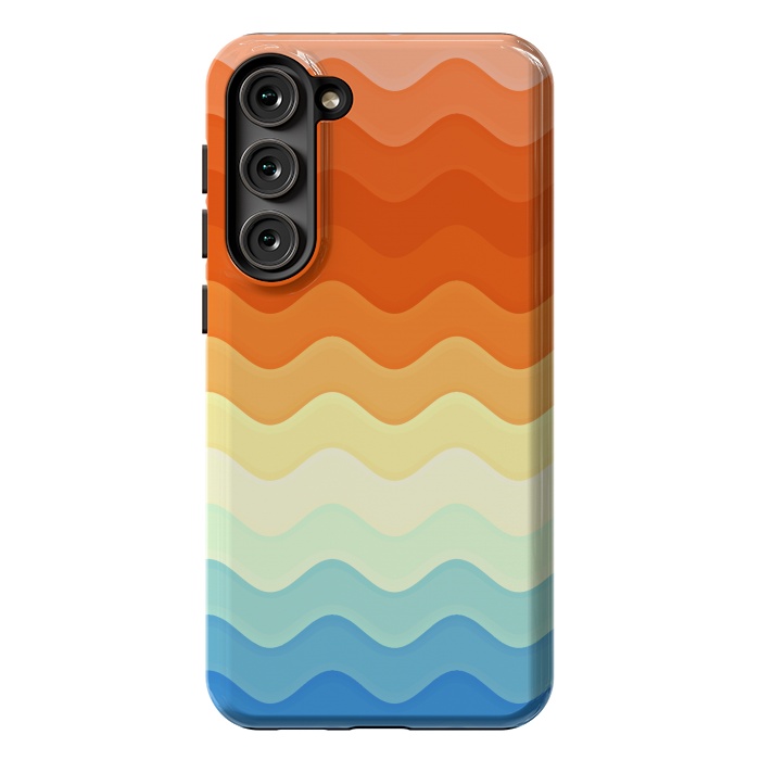 Galaxy S23 Plus StrongFit Color Waves by Creativeaxle