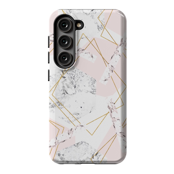 Galaxy S23 StrongFit Marble and abstract frames by Julia Badeeva