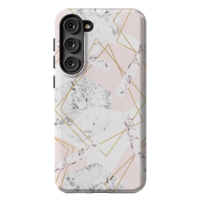 Galaxy S23 Plus StrongFit Marble and abstract frames by Julia Badeeva