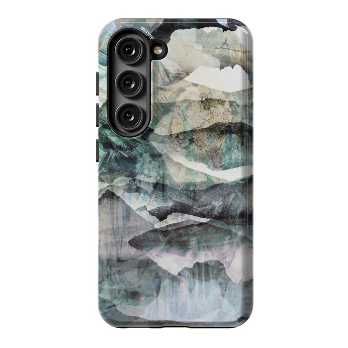 Galaxy S23 StrongFit Faded stylised mountain landscape by Oana 