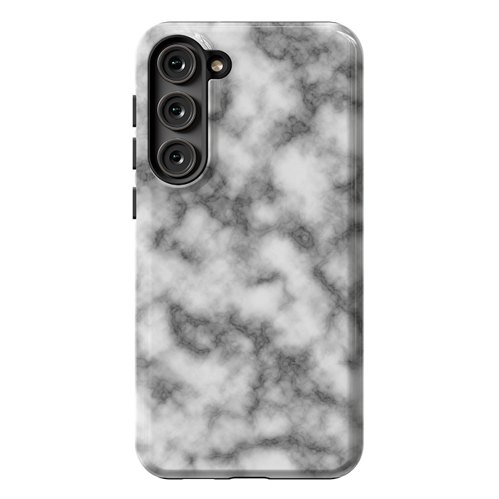 Galaxy S23 Plus StrongFit Black and White Marble Texture by Julie Erin Designs