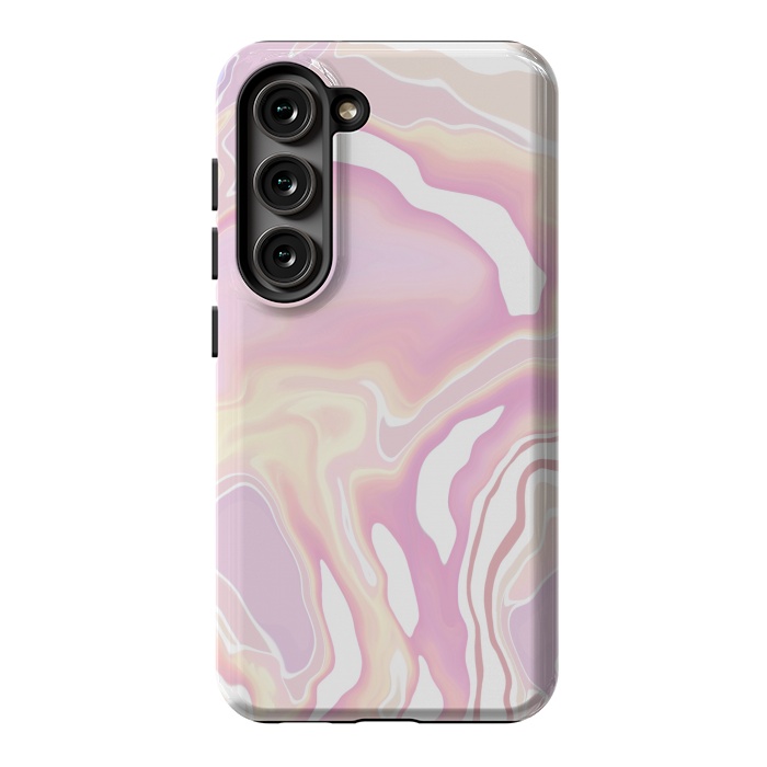 Galaxy S23 StrongFit Pink marble art by Jms
