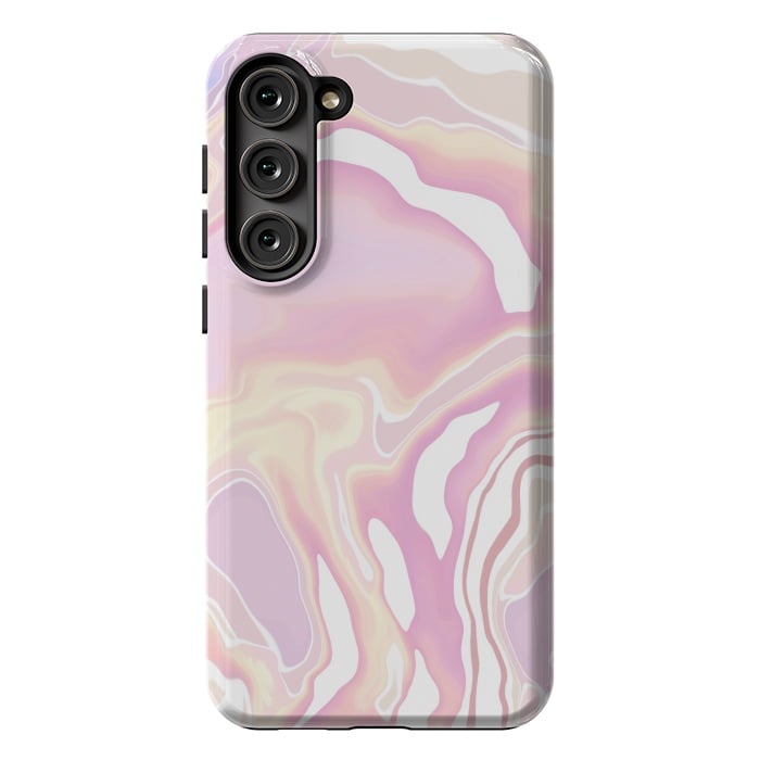 Galaxy S23 Plus StrongFit Pink marble art by Jms