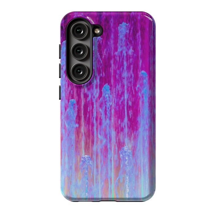 Galaxy S23 StrongFit Pink blue abstract  by Winston