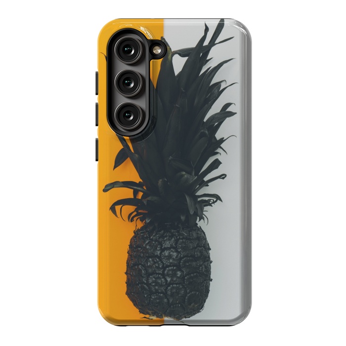 Galaxy S23 StrongFit Black pineapple  by Winston