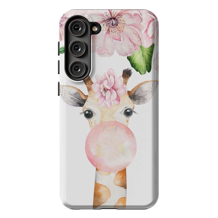 Galaxy S23 Plus StrongFit Flower Giraffe With Chewing gum by  Utart
