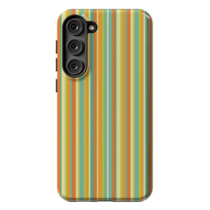 Galaxy S23 Plus StrongFit MULTI COLOURED LINES 2 by MALLIKA