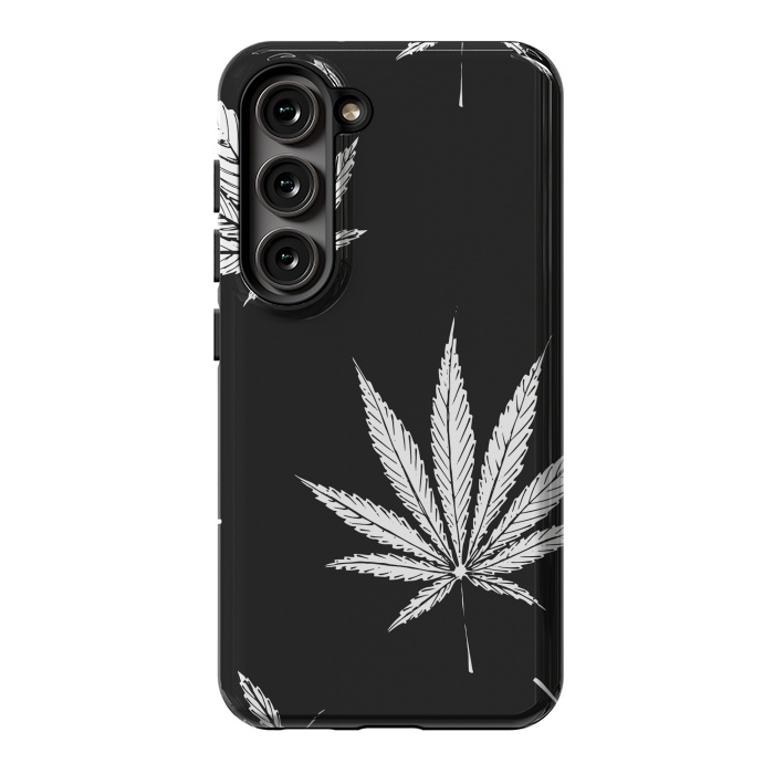 Galaxy S23 StrongFit marijuana leaf by haroulita