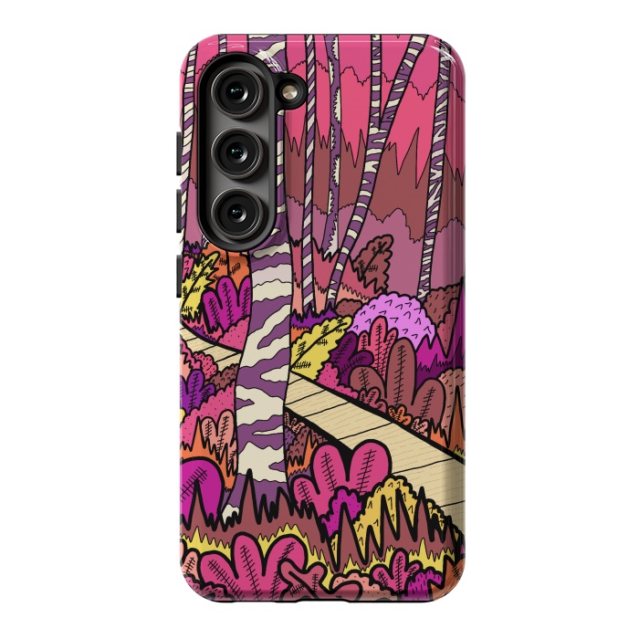 Galaxy S23 StrongFit The pink forest walk by Steve Wade (Swade)