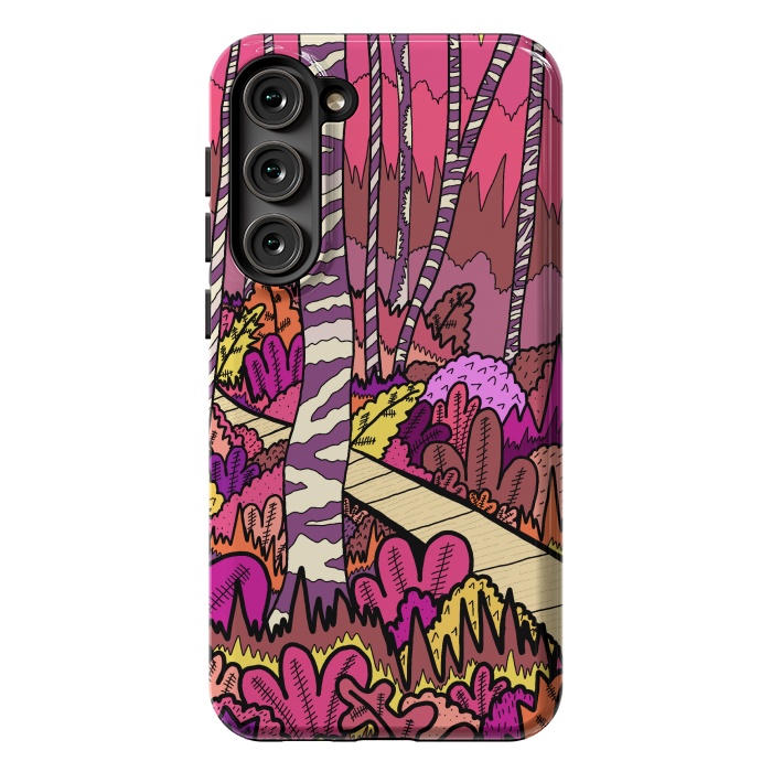 Galaxy S23 Plus StrongFit The pink forest walk by Steve Wade (Swade)
