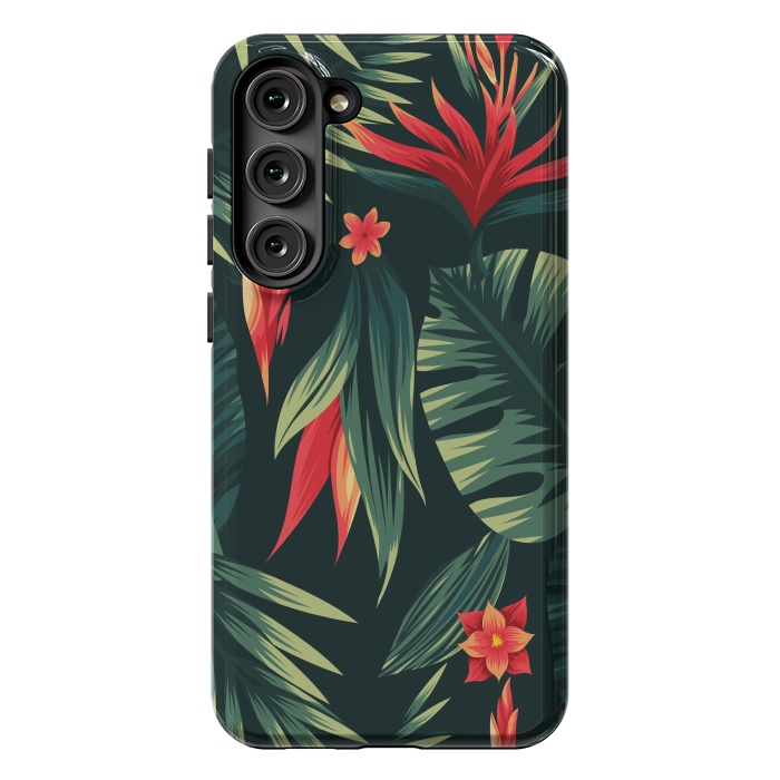 Galaxy S23 Plus StrongFit tropical blossom by haroulita