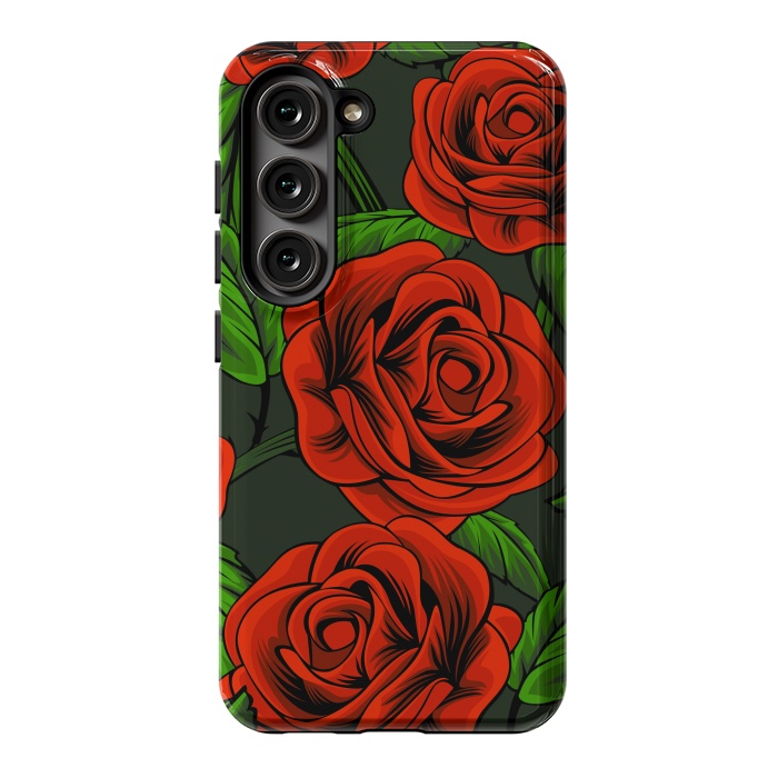 Galaxy S23 StrongFit red roses by haroulita