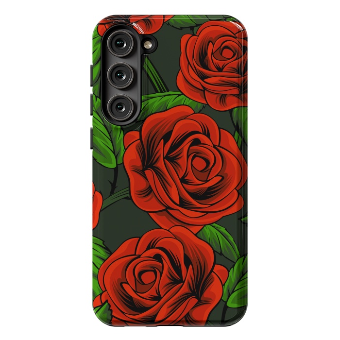 Galaxy S23 Plus StrongFit red roses by haroulita