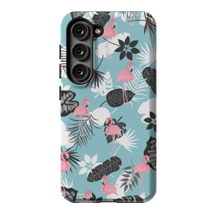Galaxy S23 StrongFit Pink flamingo by Jms
