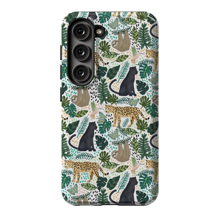 Galaxy S23 StrongFit Emerald Forest Animals by Tangerine-Tane