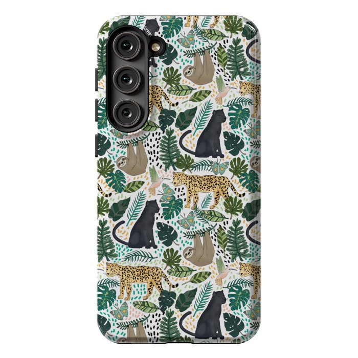 Galaxy S23 Plus StrongFit Emerald Forest Animals by Tangerine-Tane