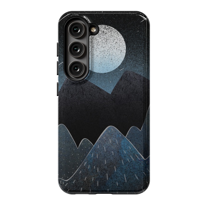 Galaxy S23 StrongFit Midnight blues by Steve Wade (Swade)