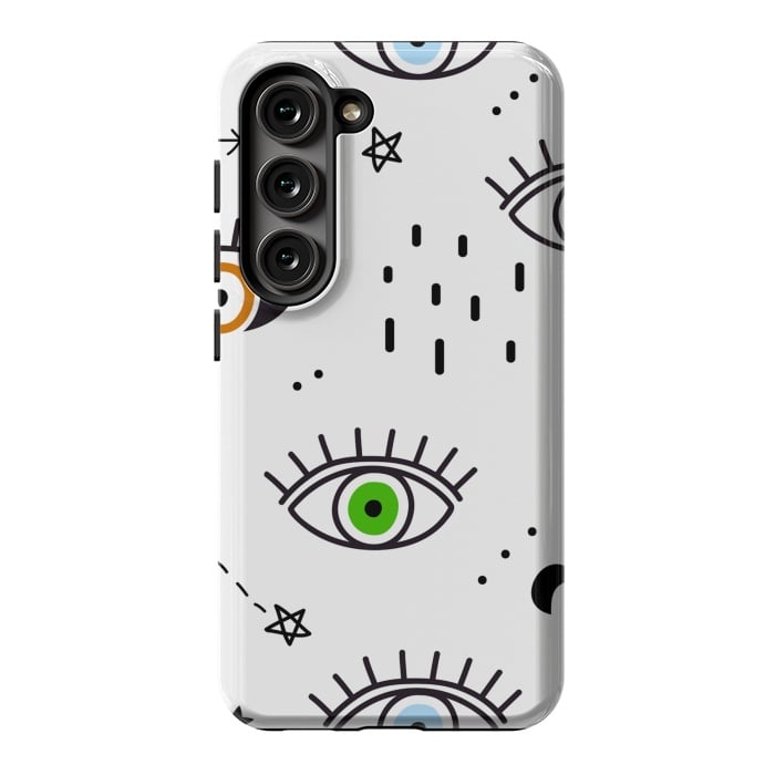 Galaxy S23 StrongFit evil eyes ii by haroulita
