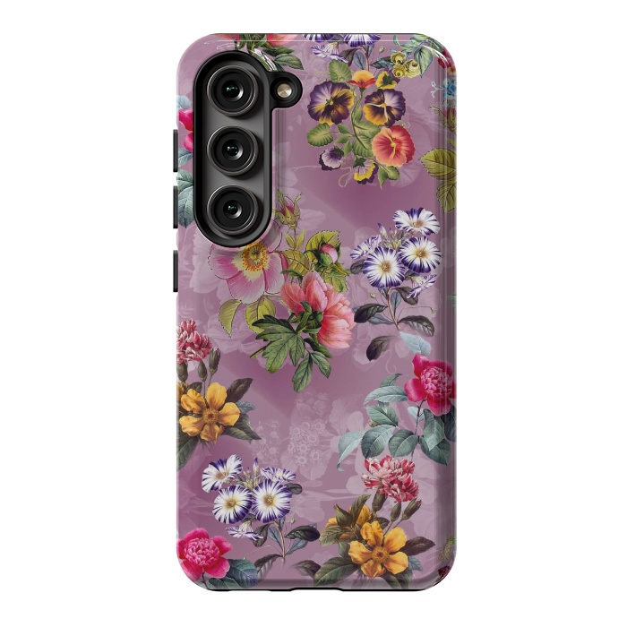 Galaxy S23 StrongFit Vintage flowers  by Winston