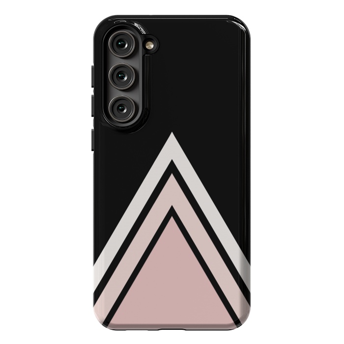 Galaxy S23 Plus StrongFit Pink triangles by Jms