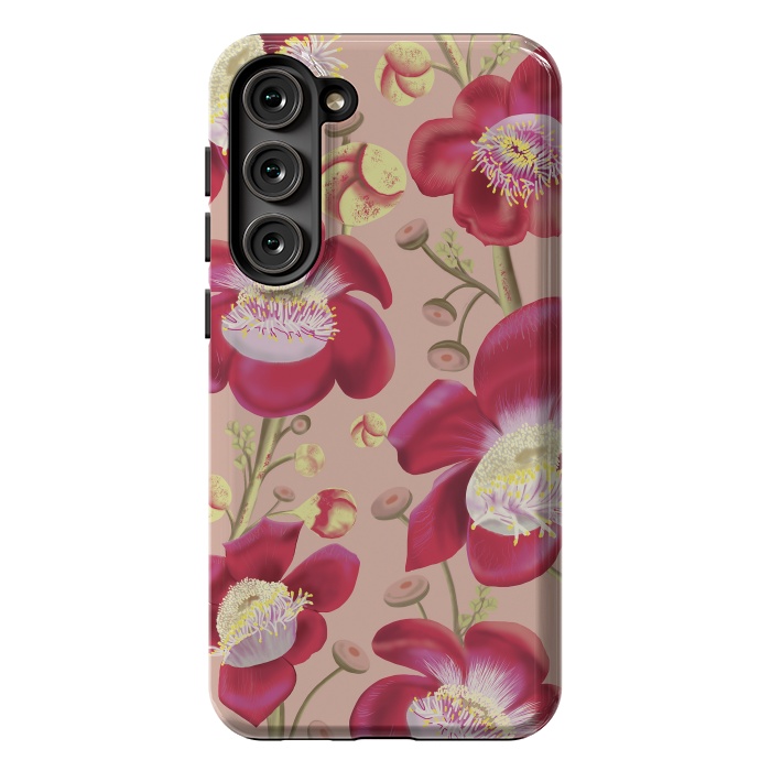 Galaxy S23 Plus StrongFit Cannonball Tree Pattern - Blush by Anis Illustration