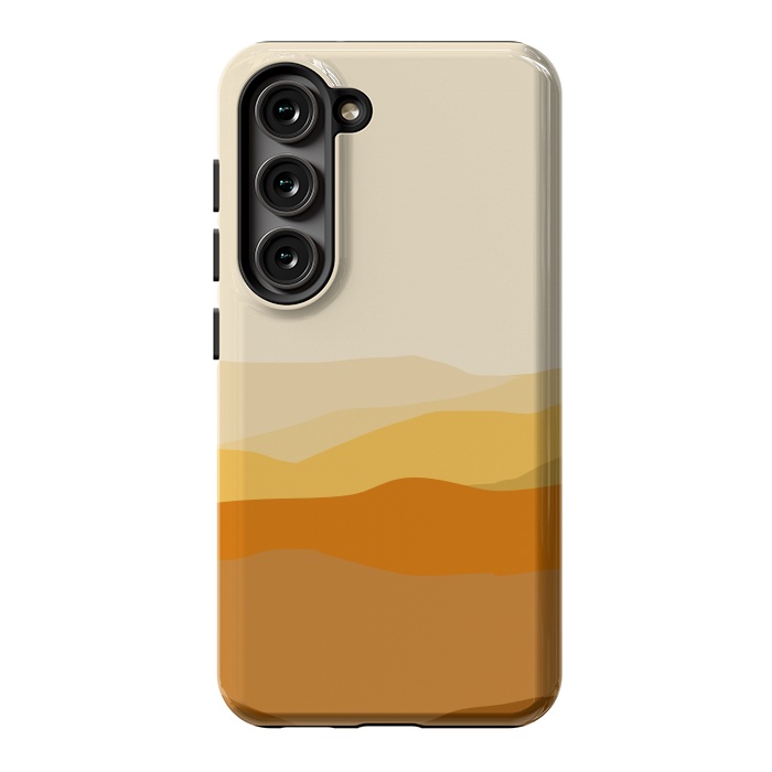 Galaxy S23 StrongFit Brown Valley by Creativeaxle