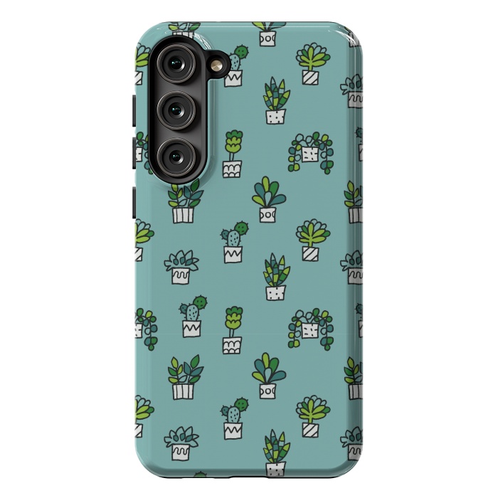Galaxy S23 Plus StrongFit Cute house plants by Anna Alekseeva