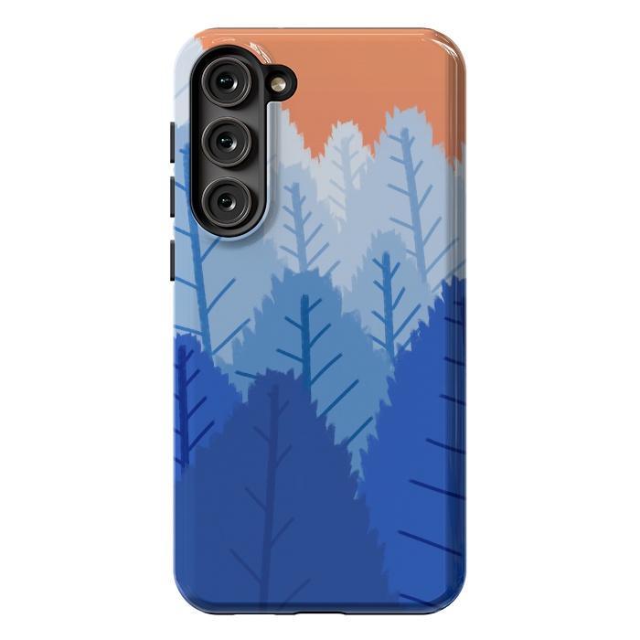Galaxy S23 Plus StrongFit Deep blue forests  by Steve Wade (Swade)
