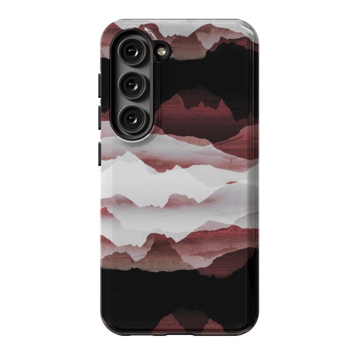 Galaxy S23 StrongFit Faded copper mountains by Oana 