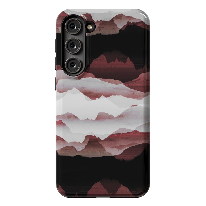 Galaxy S23 Plus StrongFit Faded copper mountains by Oana 