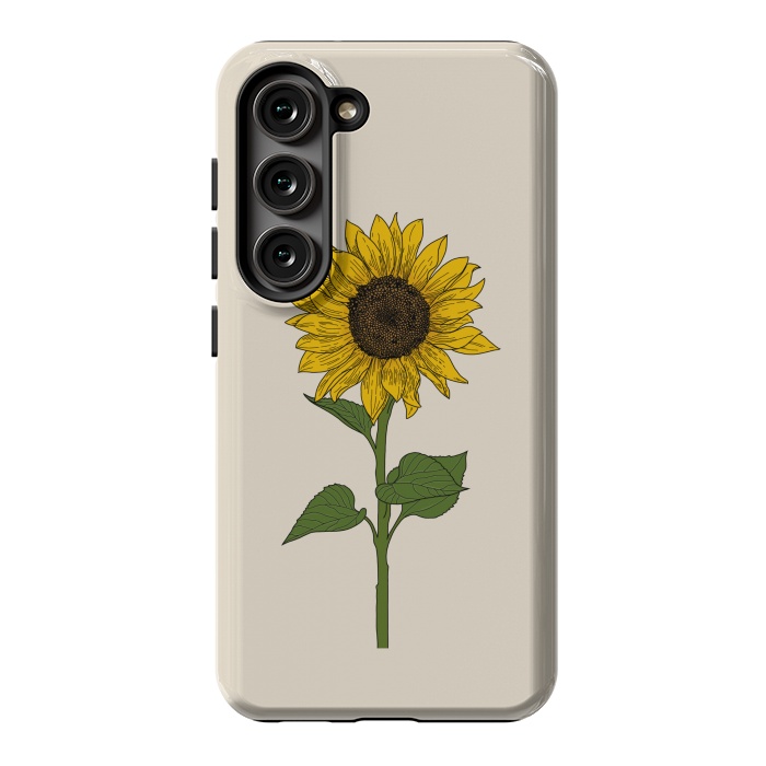 Galaxy S23 StrongFit Sunflower by Jms