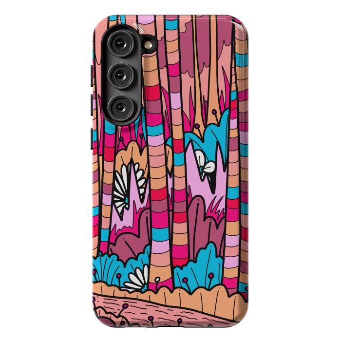 Galaxy S23 Plus StrongFit Stripe line forest by Steve Wade (Swade)