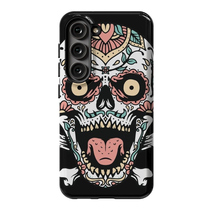 Galaxy S23 StrongFit Mexican Skull 1 by Afif Quilimo