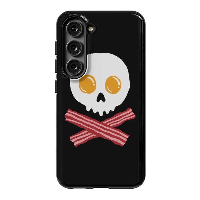 Galaxy S23 StrongFit Breakfast Skull by Afif Quilimo