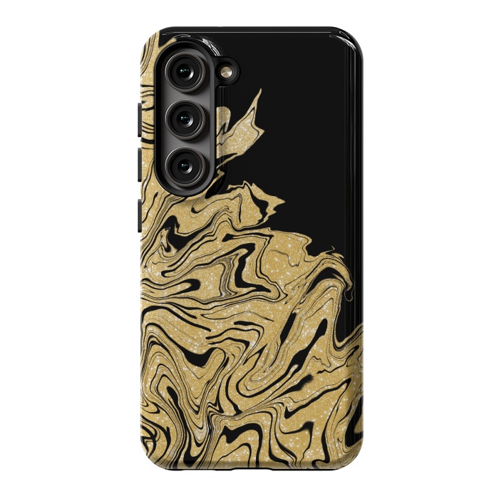 Galaxy S23 StrongFit Gold marble by Jms