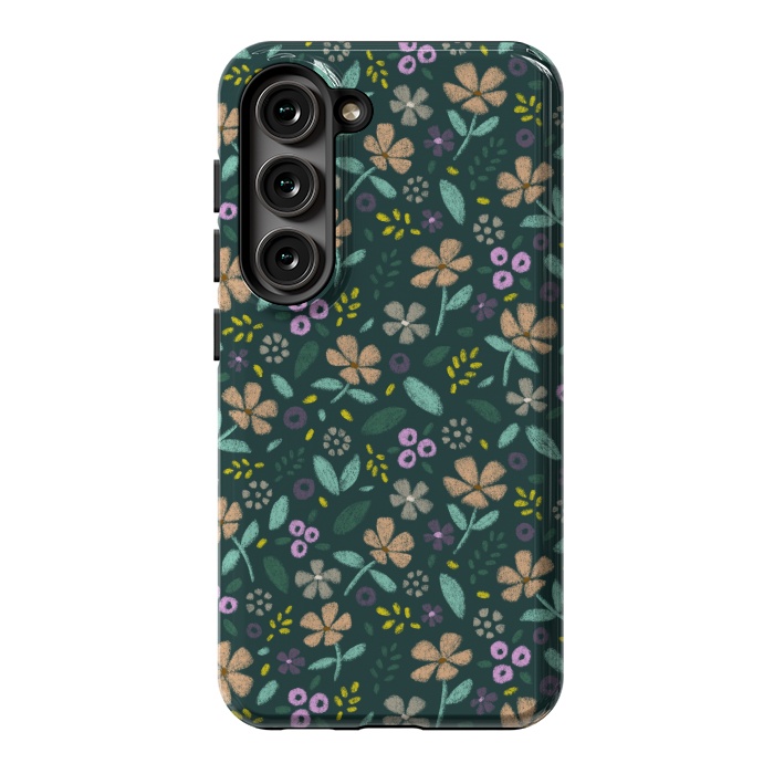 Galaxy S23 StrongFit Wildflowers by Tishya Oedit