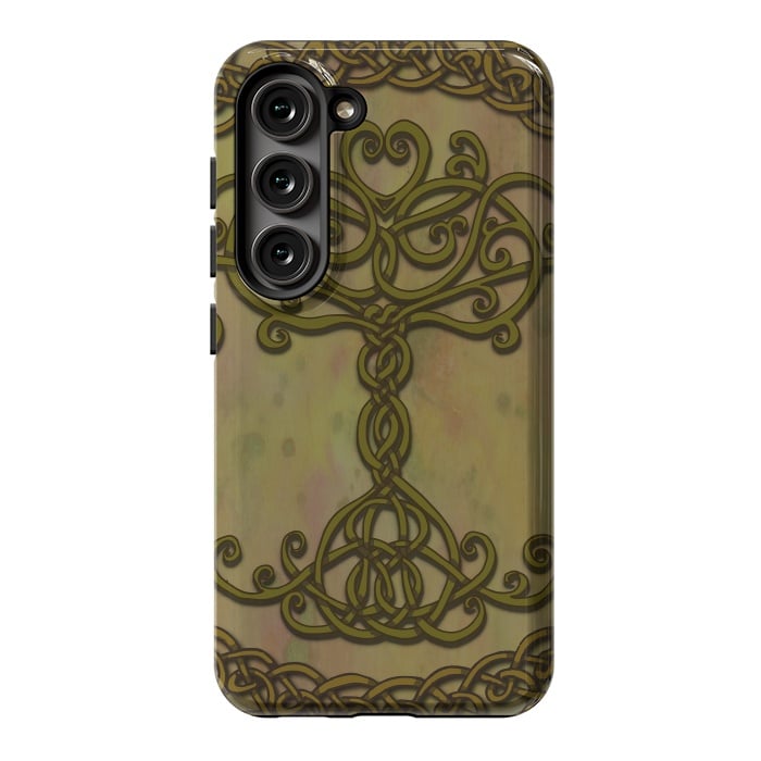 Galaxy S23 StrongFit Celtic Tree of Life I by Lotti Brown