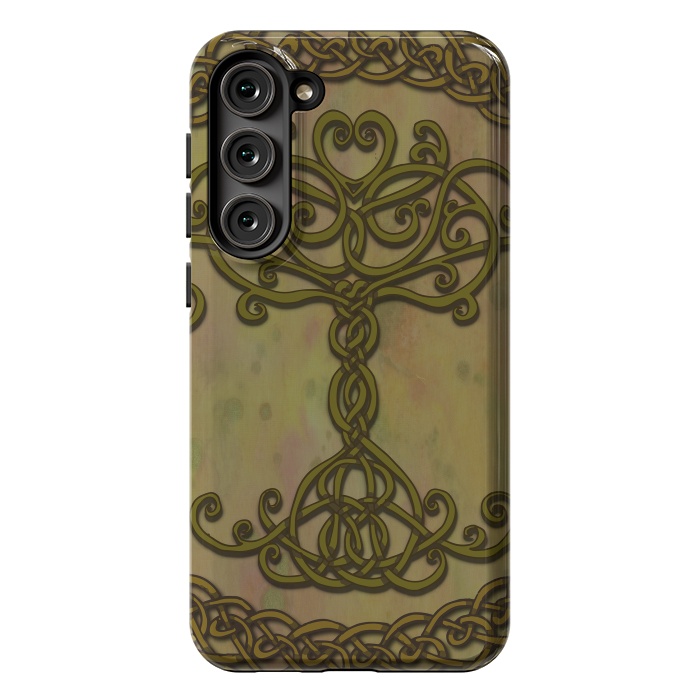 Galaxy S23 Plus StrongFit Celtic Tree of Life I by Lotti Brown