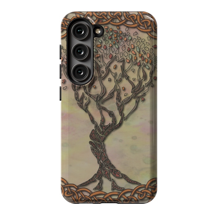 Galaxy S23 StrongFit Celtic Tree of Life II by Lotti Brown