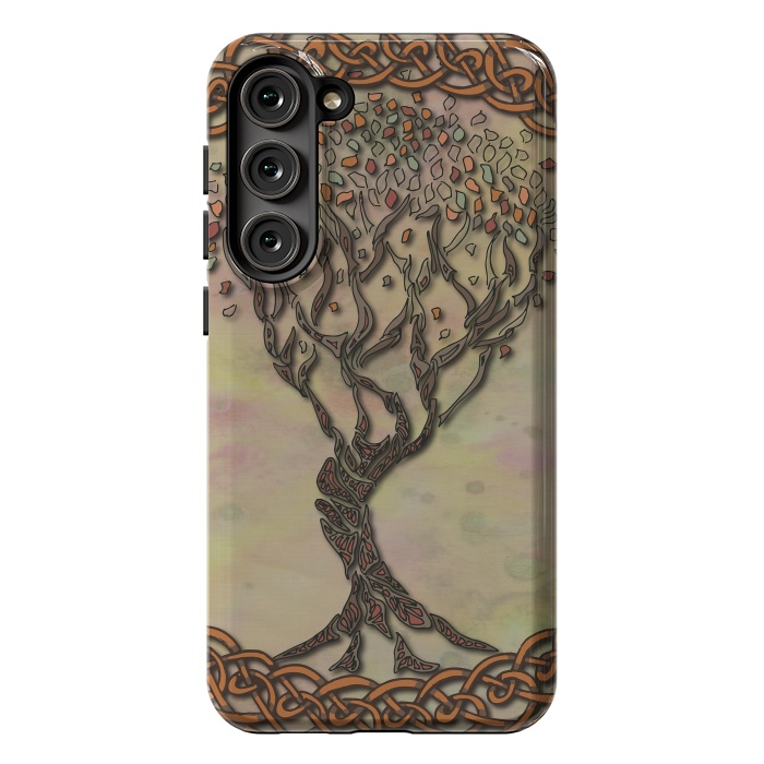 Galaxy S23 Plus StrongFit Celtic Tree of Life II by Lotti Brown