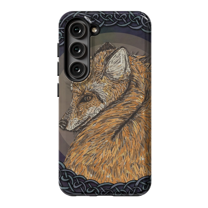Galaxy S23 StrongFit Celtic Fox by Lotti Brown