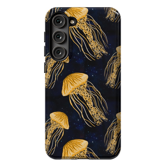 Galaxy S23 Plus StrongFit Galaxy Jellyfish Pattern by Julie Erin Designs