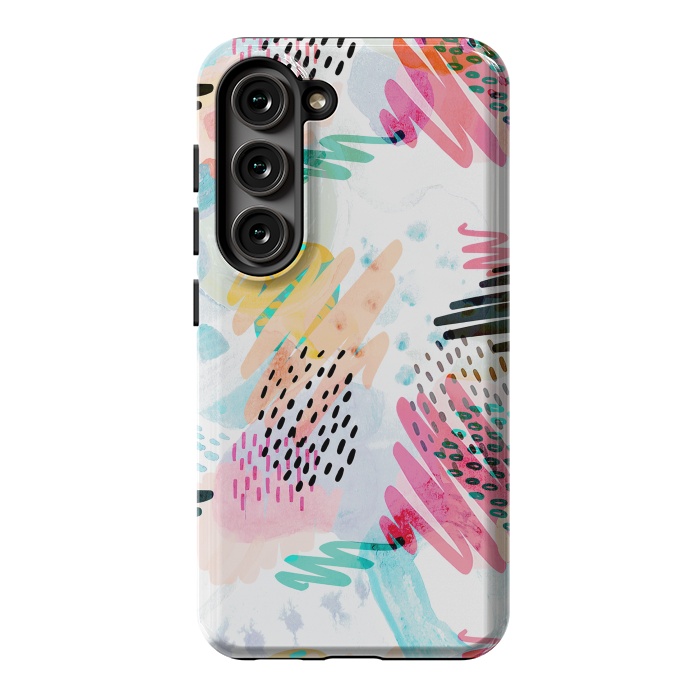 Galaxy S23 StrongFit Fun colorful summer doodles by Oana 